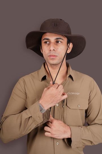Mahogany Panama Hats - Dark Brown