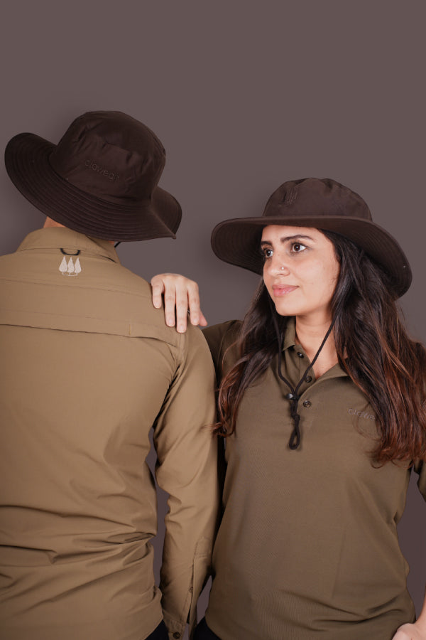 Mahogany Panama Hats - Dark Brown