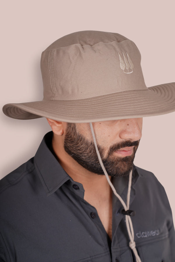 Mahogany Panama Hats - Beige