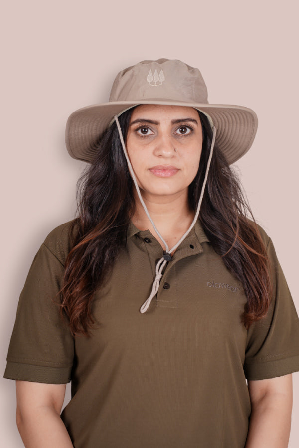 Mahogany Panama Hats - Beige