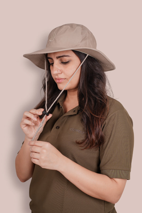 Mahogany Panama Hats - Beige