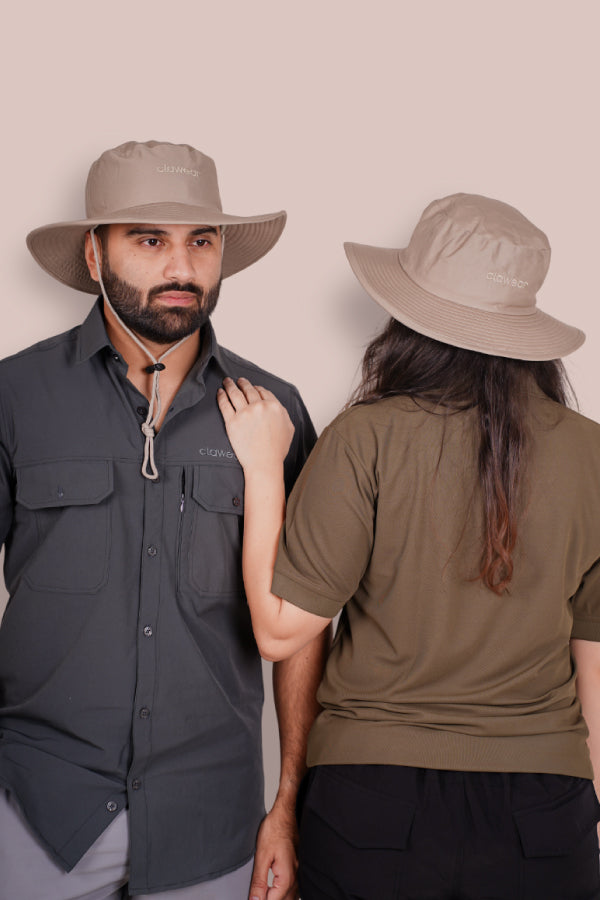 Mahogany Panama Hats - Beige