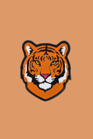 Wild Lapel Pin - Enameled Tiger