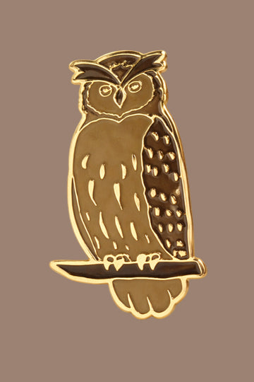 Wild Lapel Pin - Eurasian Owl