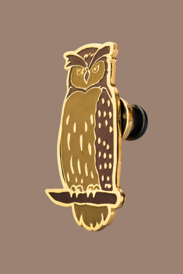Wild Lapel Pin - Eurasian Owl