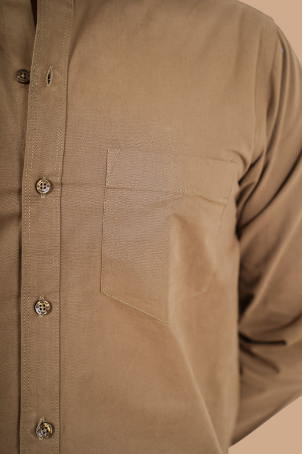 Ranthambore Men Full Sleeve Shirt - Olive Green