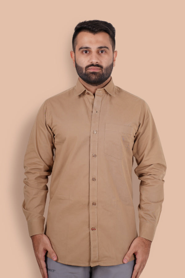 Ranthambore Men Full Sleeve Shirt - Beige