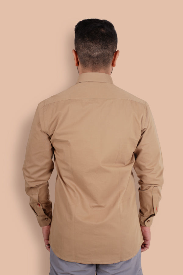Ranthambore Men Full Sleeve Shirt - Beige