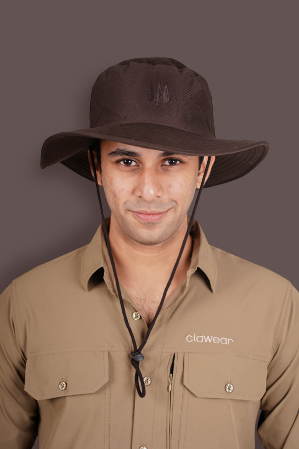 Mahogany Panama Hats - Dark Brown