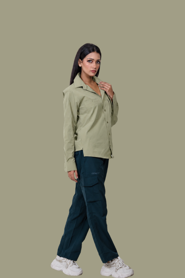 Andaman Airvent Full Sleeves Shirt- Sage Green