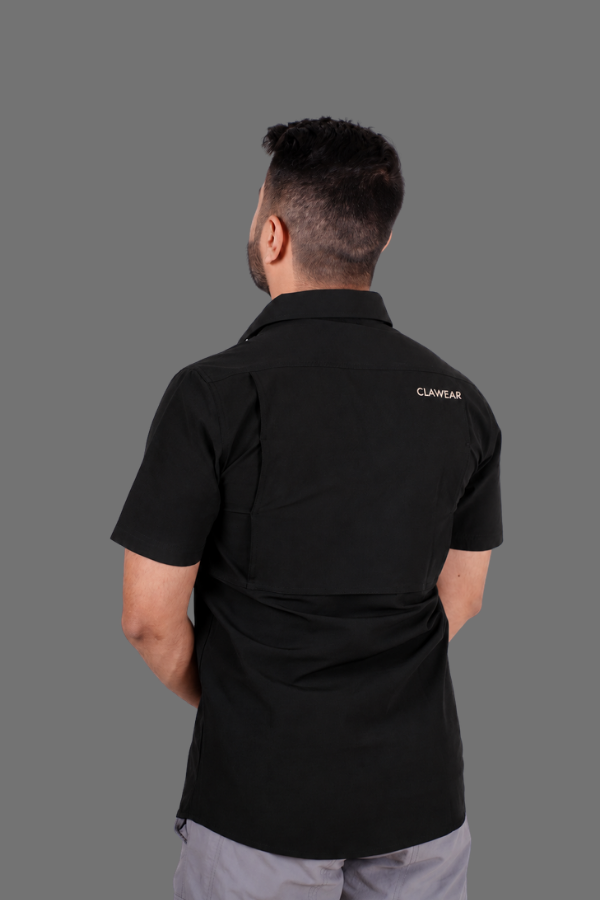 Havelock Half Sleeves Dry Fit Shirt - Black