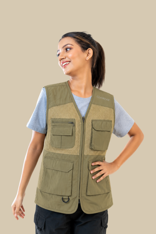 Cauvery Unisex Fishing Vest - Beige