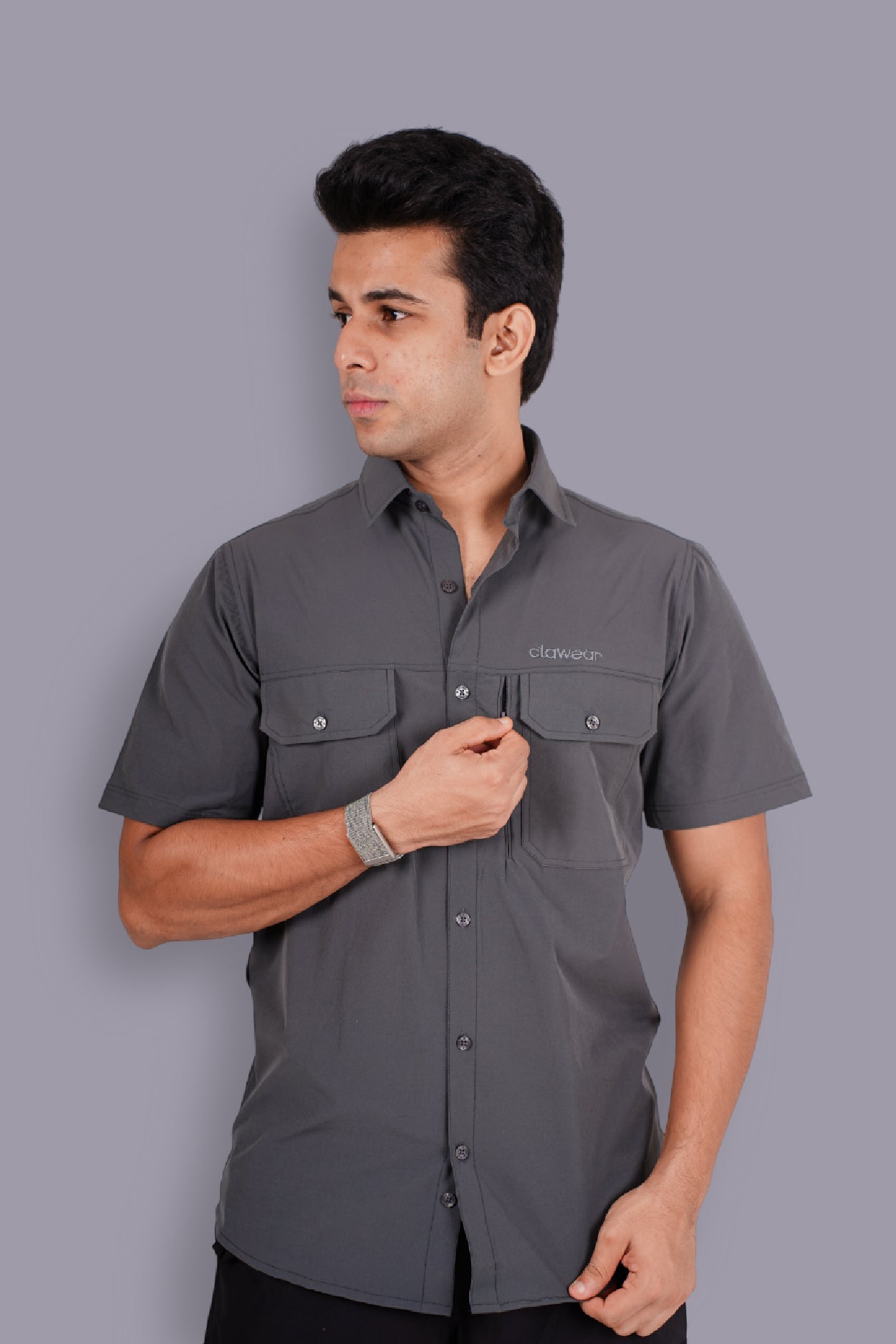Andaman Half Sleeve Shirt - Grey