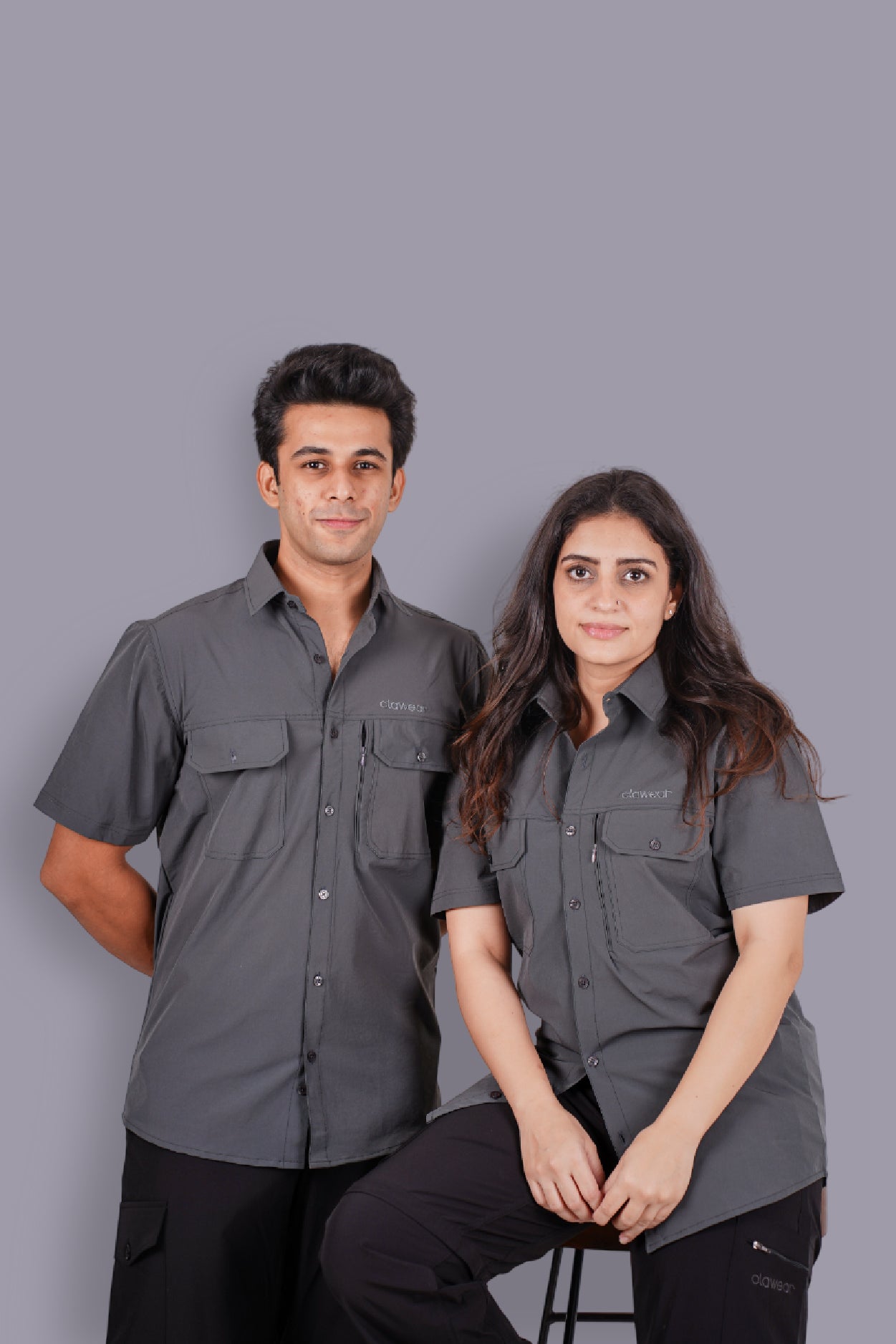 Andaman Half Sleeve Shirt - Grey