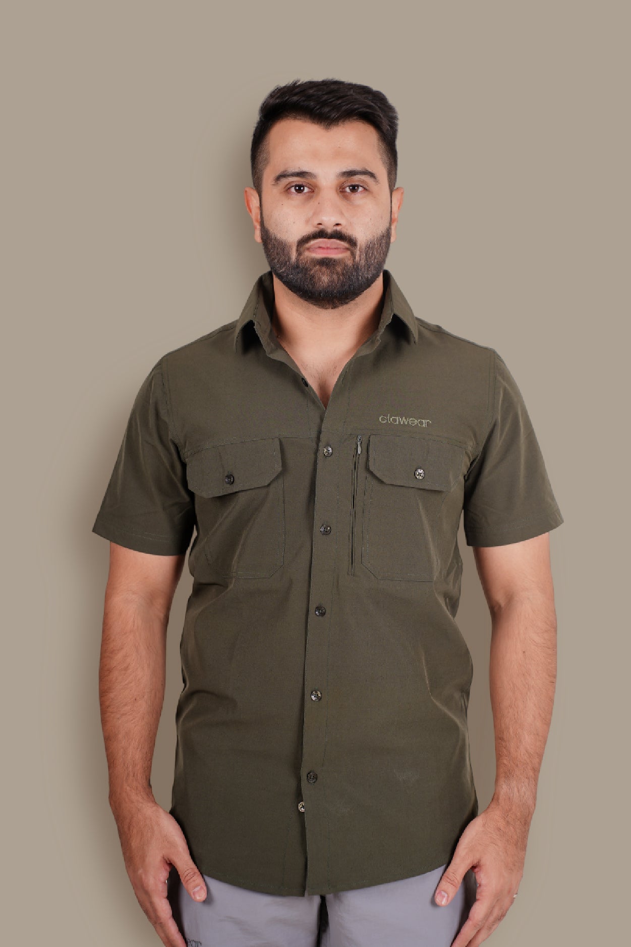 Andaman Half Sleeves Shirt - Green
