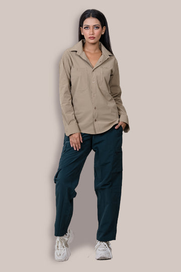 Andaman Airvent Full Sleeve Shirt - Beige