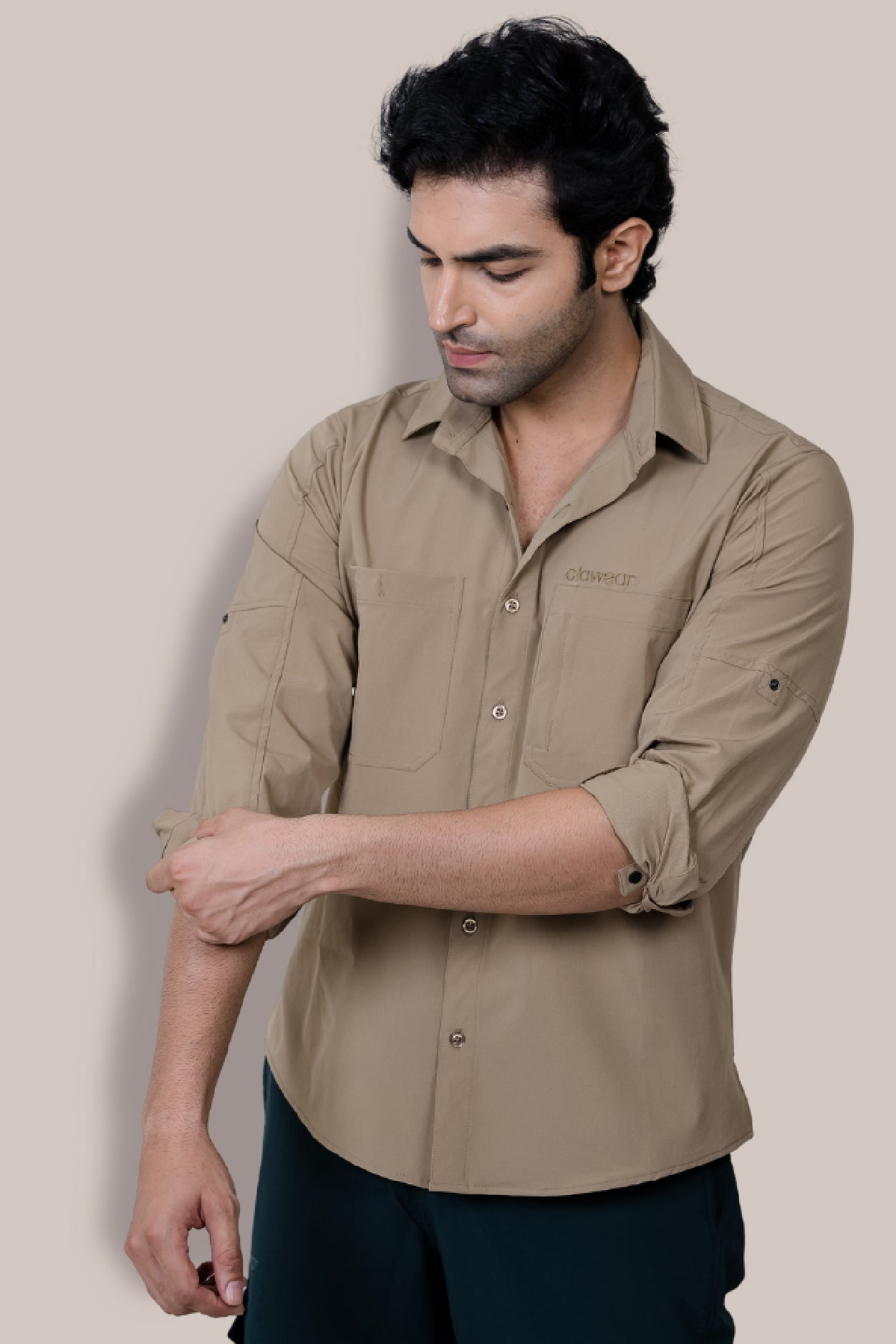 Andaman Airvent Full Sleeve Shirt - Beige