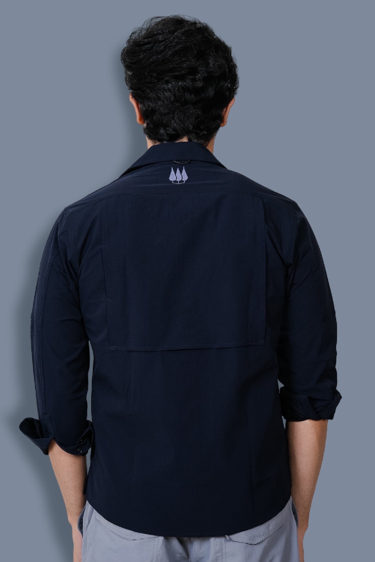 Andaman Airvent Full Sleeve Shirt - Navy Blue