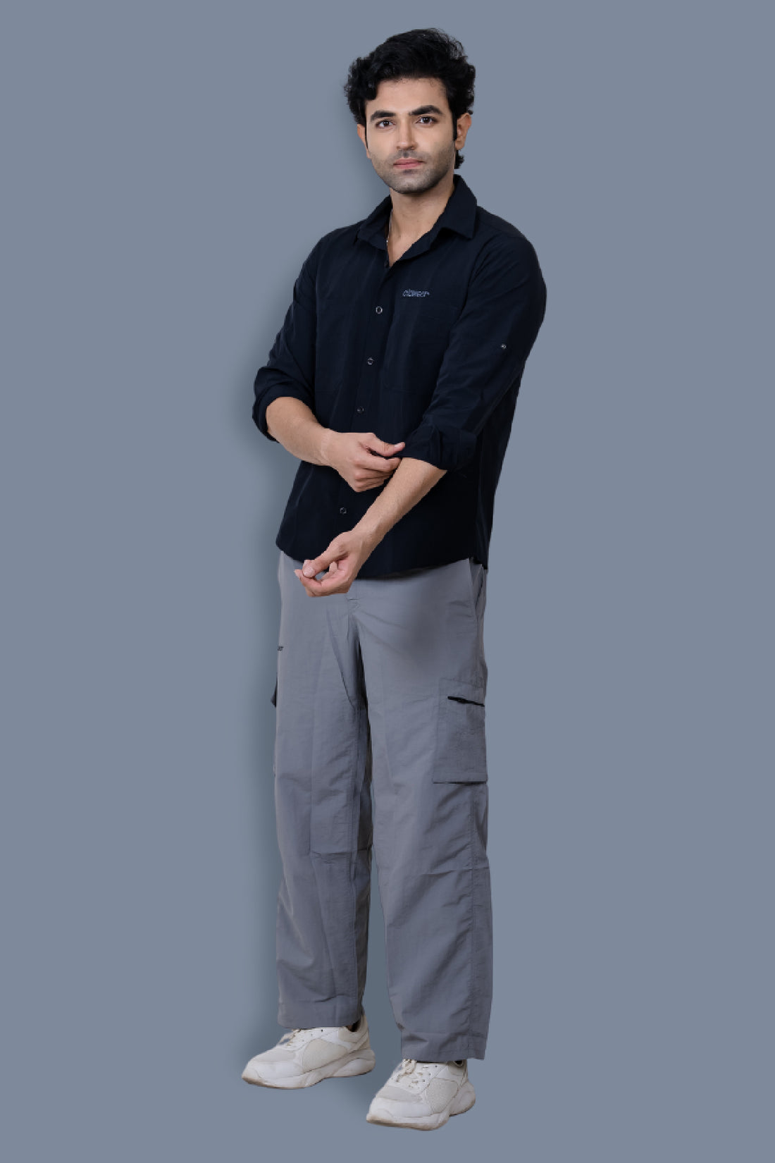 Andaman Airvent Full Sleeve Shirt - Navy Blue