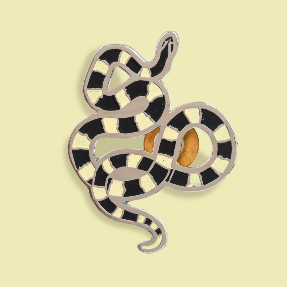Wild Lapel Pin - Banded Krait