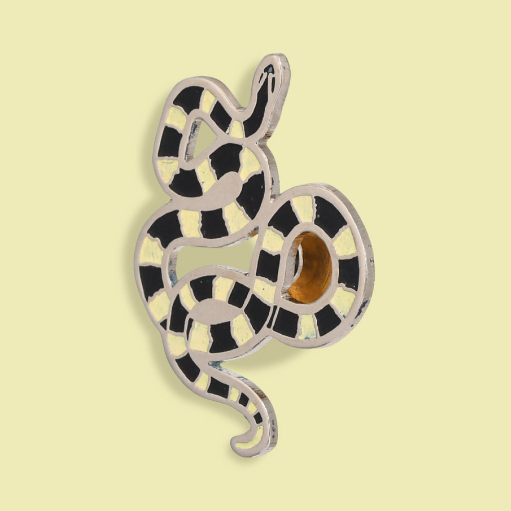 Wild Lapel Pin - Banded Krait