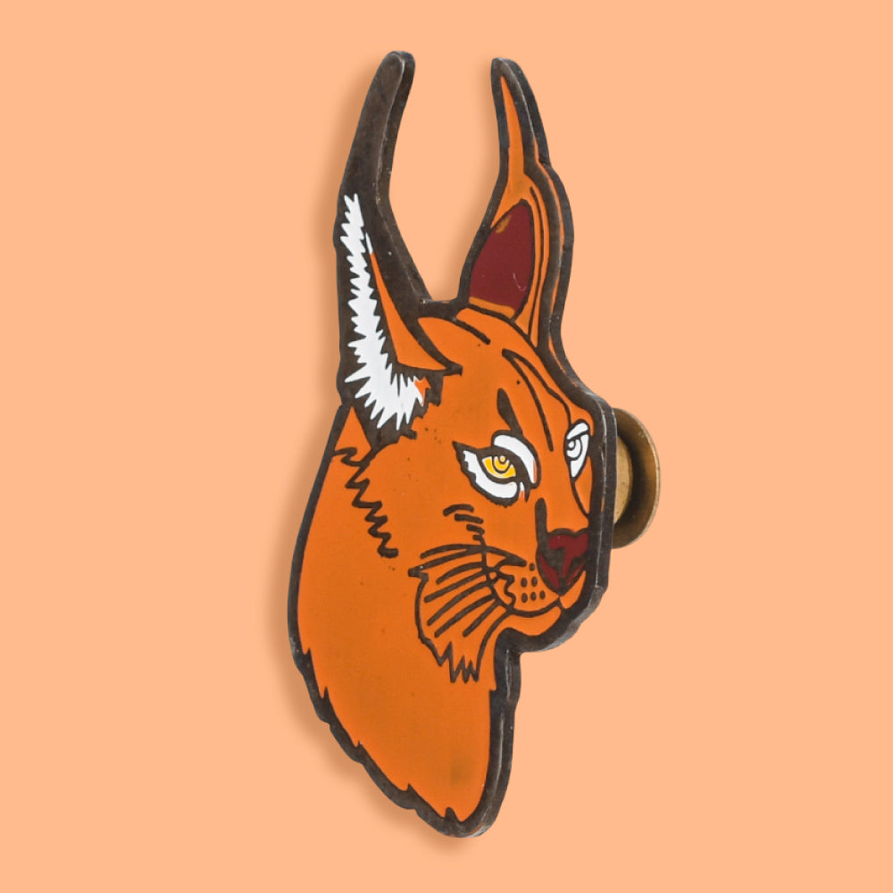 Wild Lapel Pin - Caracal