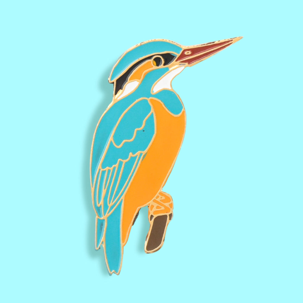 Wild Lapel Pin - Common Kingfisher