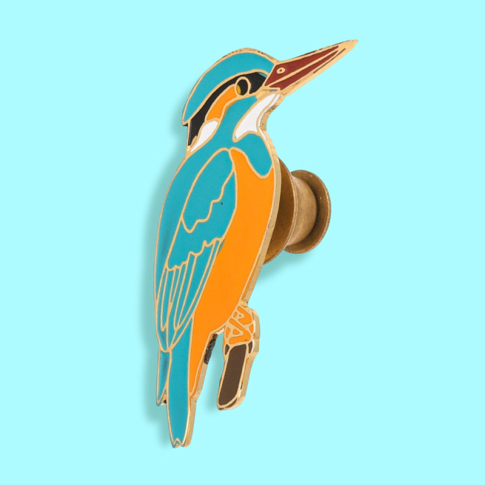 Wild Lapel Pin - Common Kingfisher