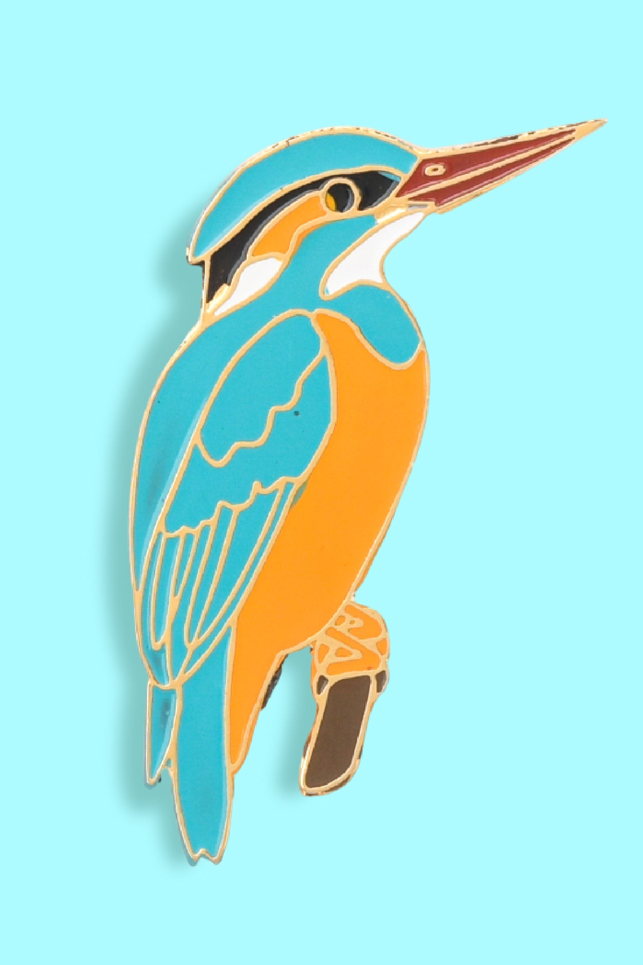 Wild Lapel Pin - Common Kingfisher