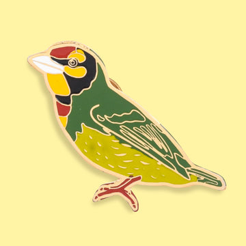 Wild Lapel Pin - Coppersmith Barbet