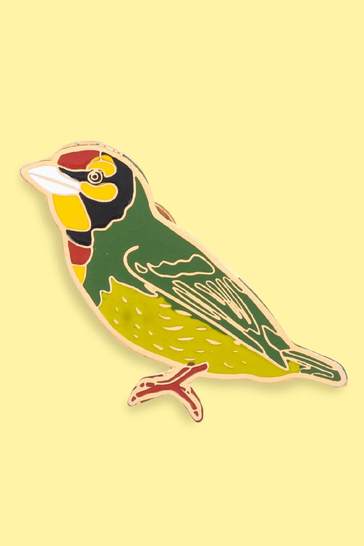 Wild Lapel Pin - Coppersmith Barbet