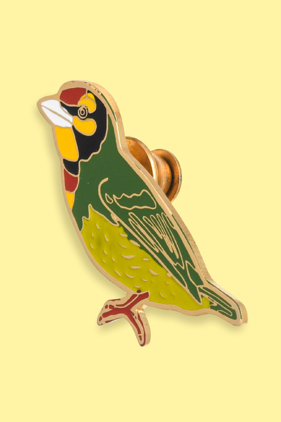 Wild Lapel Pin - Coppersmith Barbet