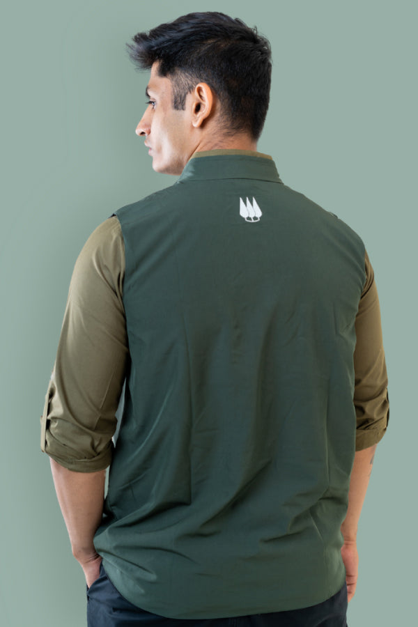Corbett Men's Utility Vest - Dark Green