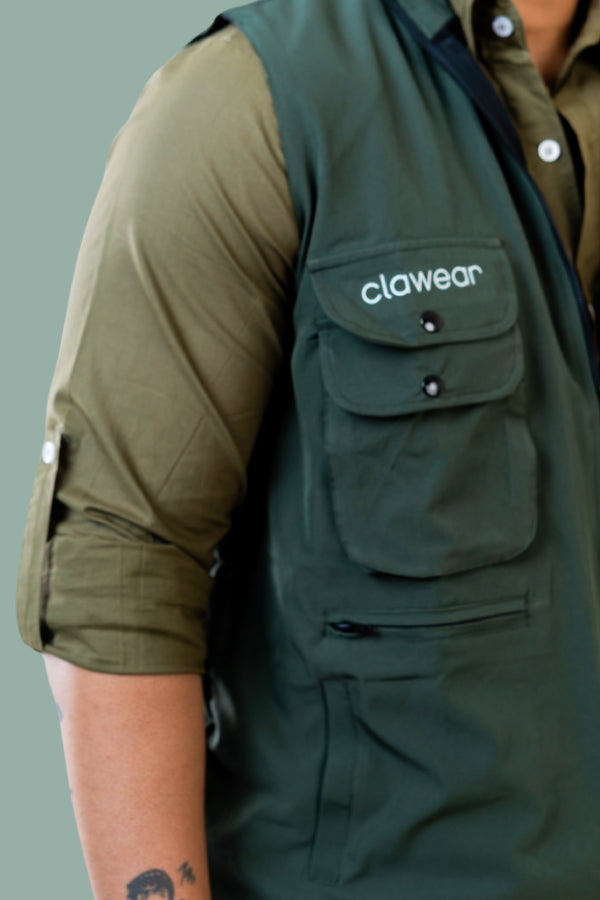 Corbett Men's Utility Vest - Dark Green