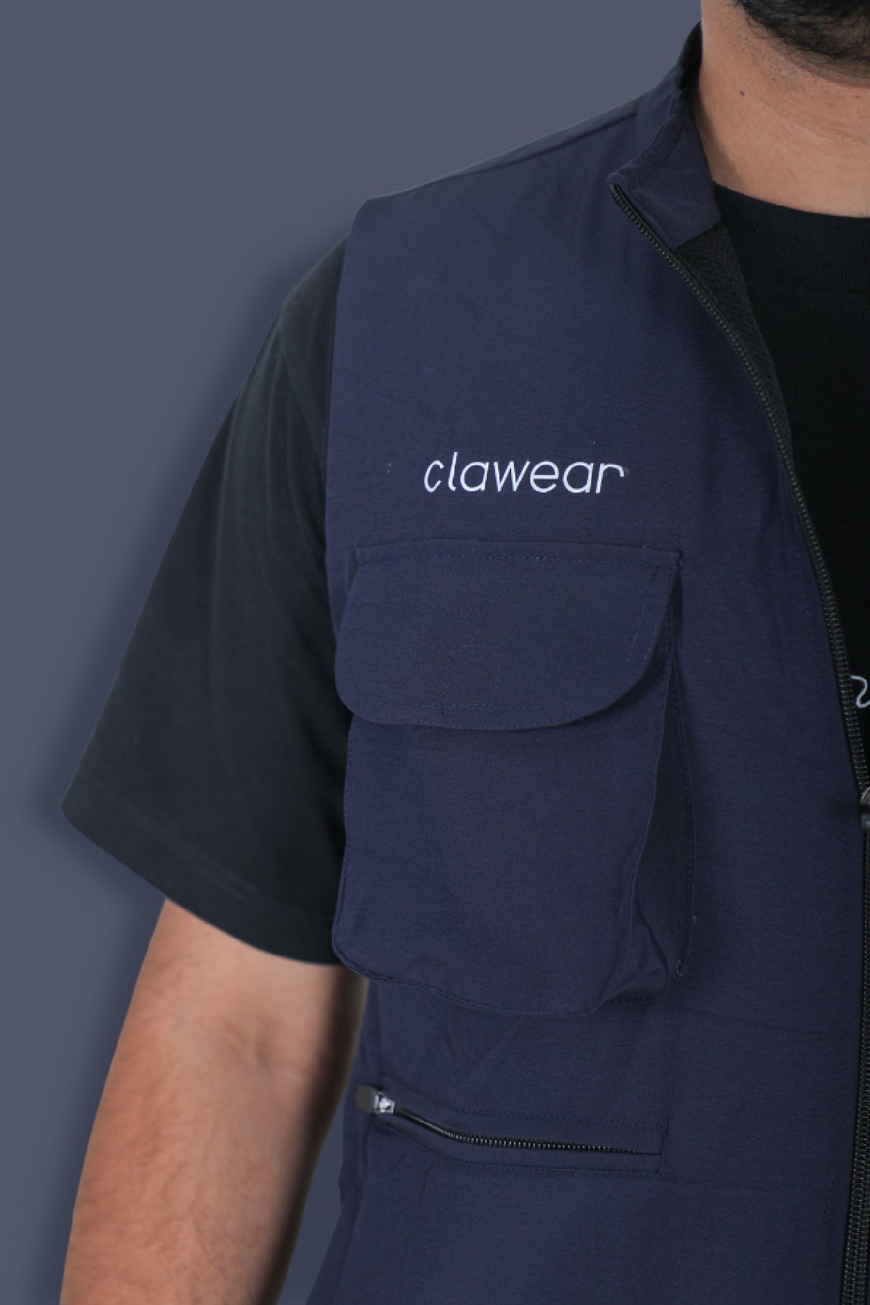 Corbett Men's Utility Vest - Dark Blue