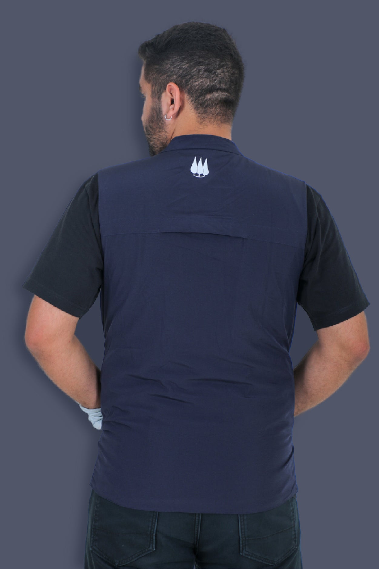 Corbett Men's Utility Vest - Dark Blue