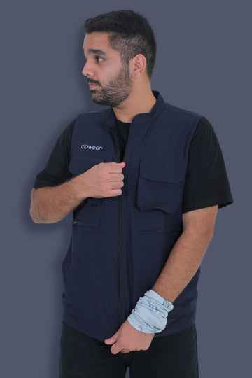 Corbett Men's Utility Vest - Dark Blue