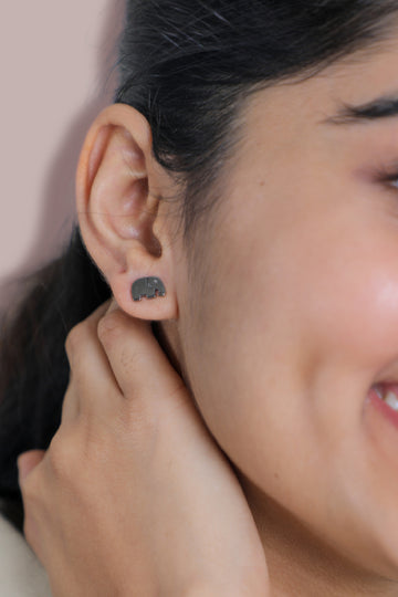 Wild Earrings - Elephant - Plating