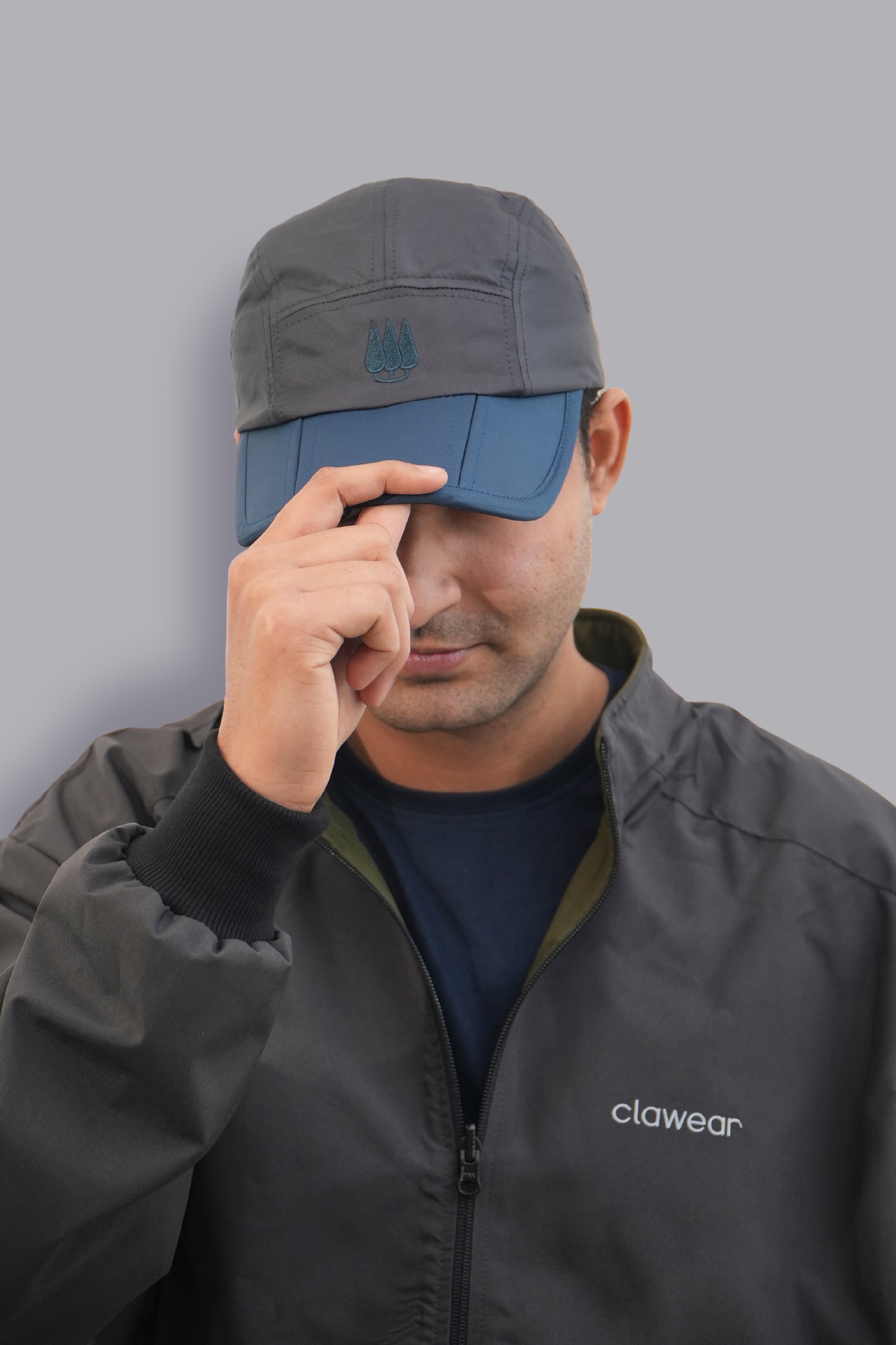 Sal Foldable Cap - Grey