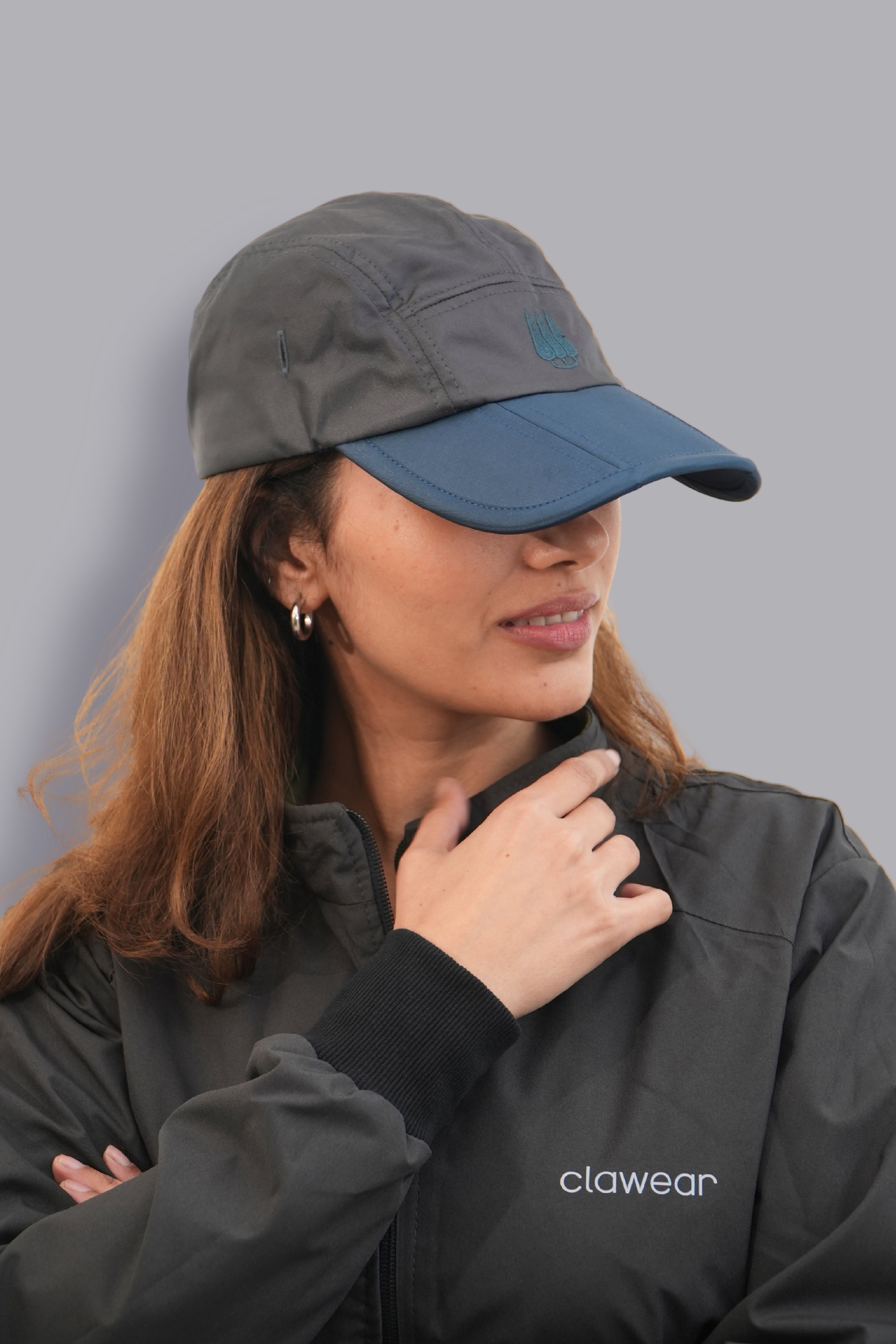 Sal Foldable Cap - Grey