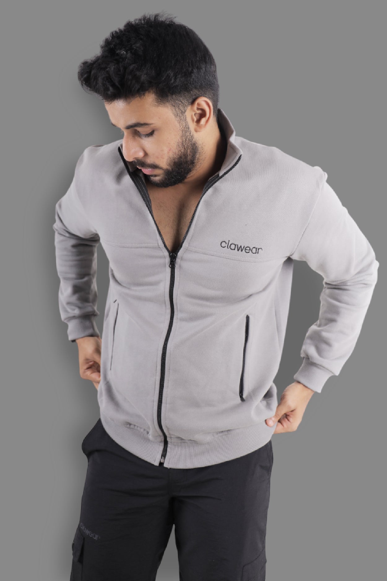 Himalayan Full Zipper Jacket - Grey