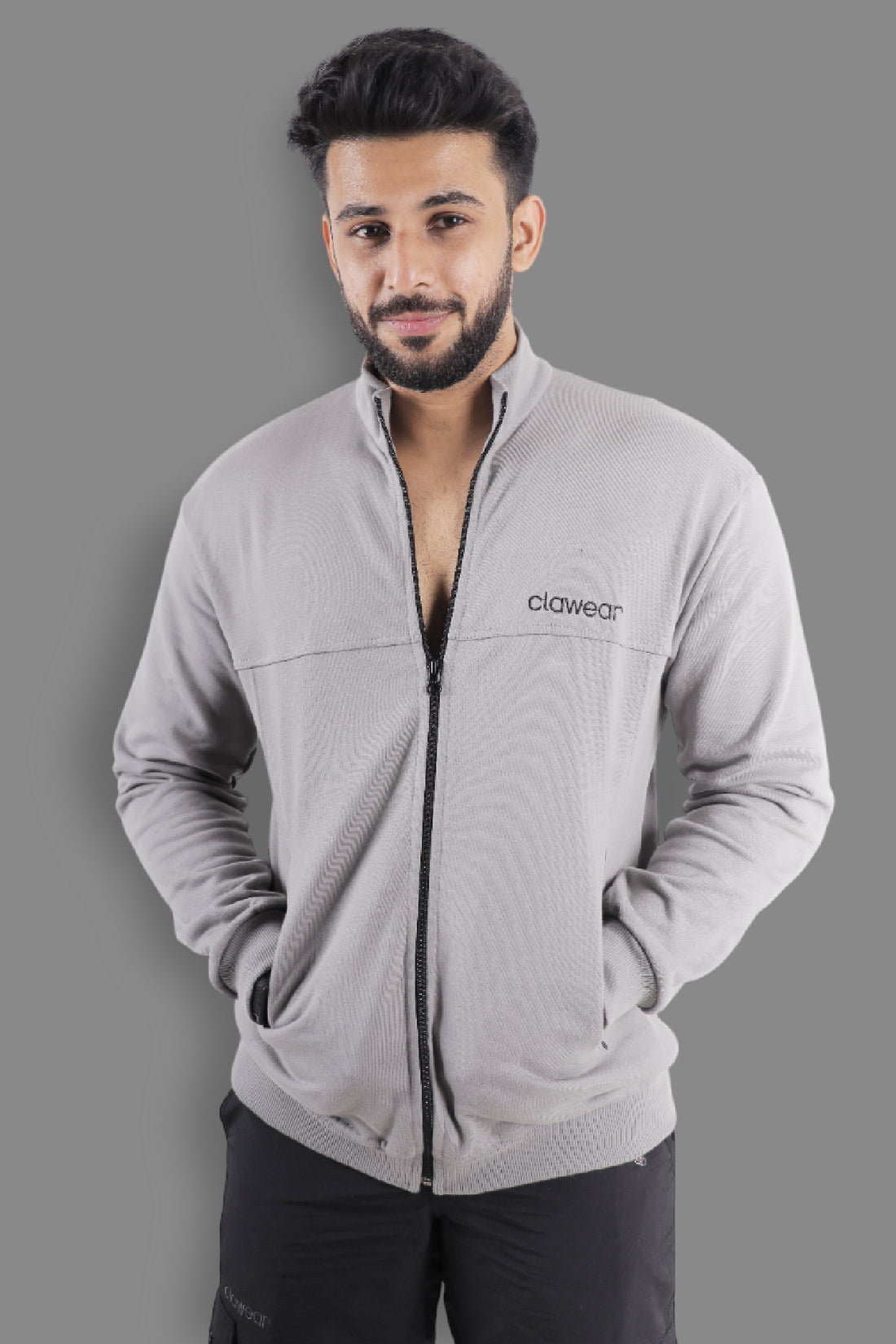 Himalayan Full Zipper Jacket - Grey