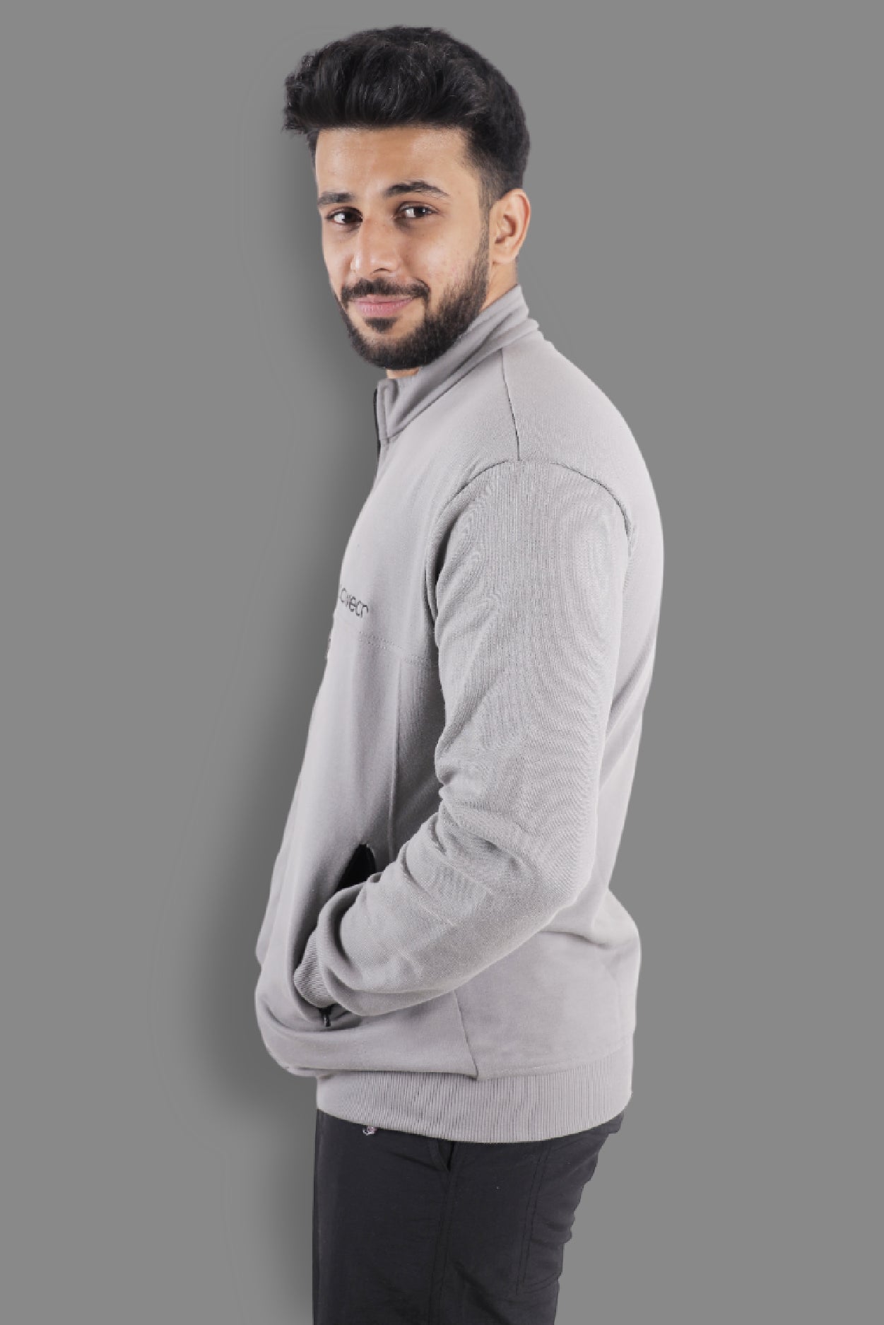 Himalayan Full Zipper Jacket - Grey