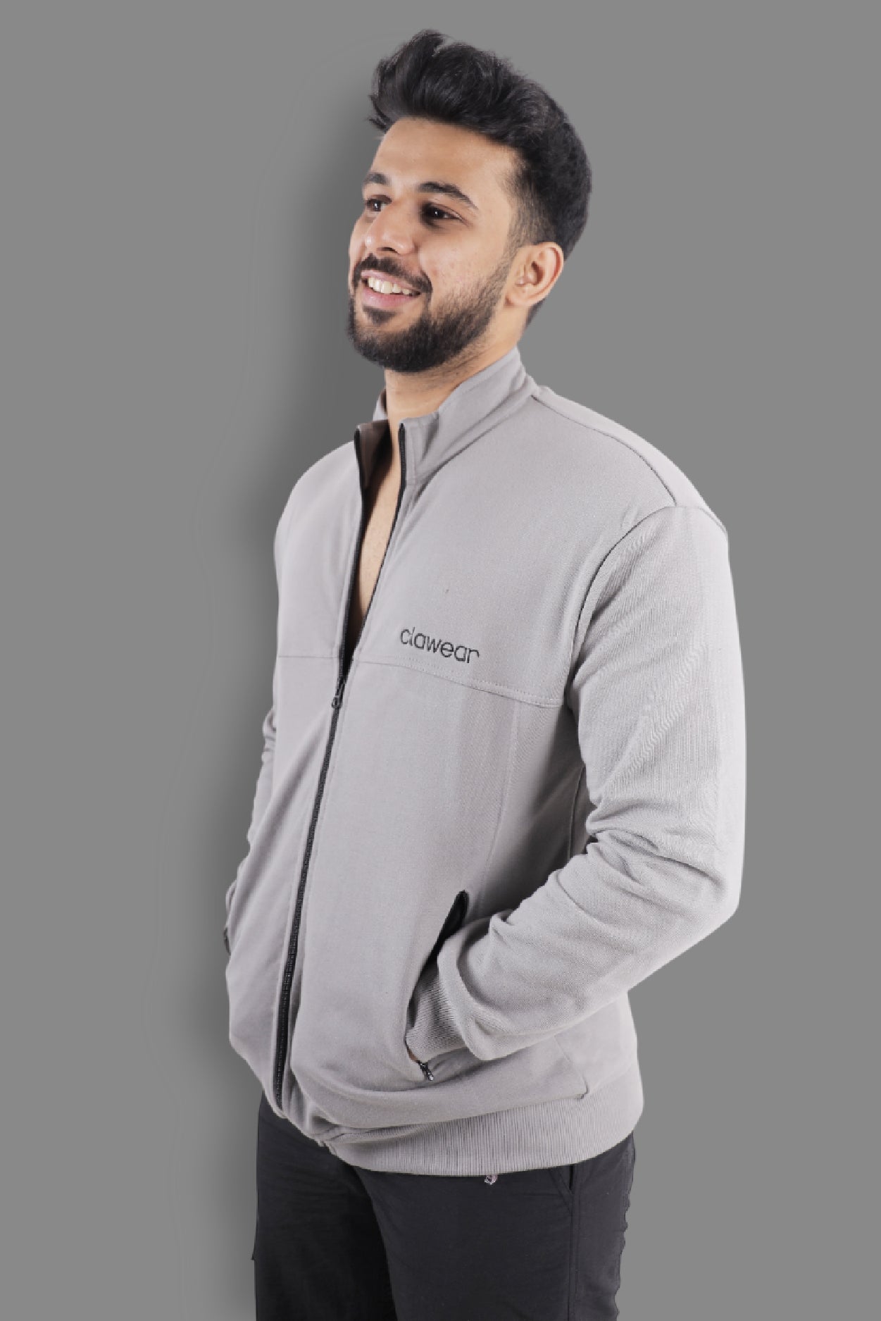 Himalayan Full Zipper Jacket - Grey