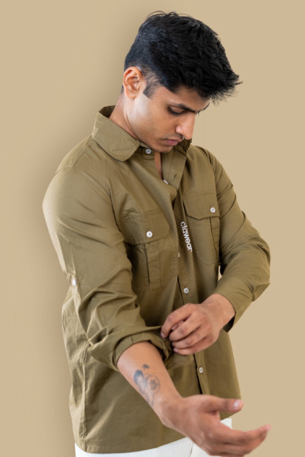 Gir Unisex Full Sleeve Shirt -  Brown