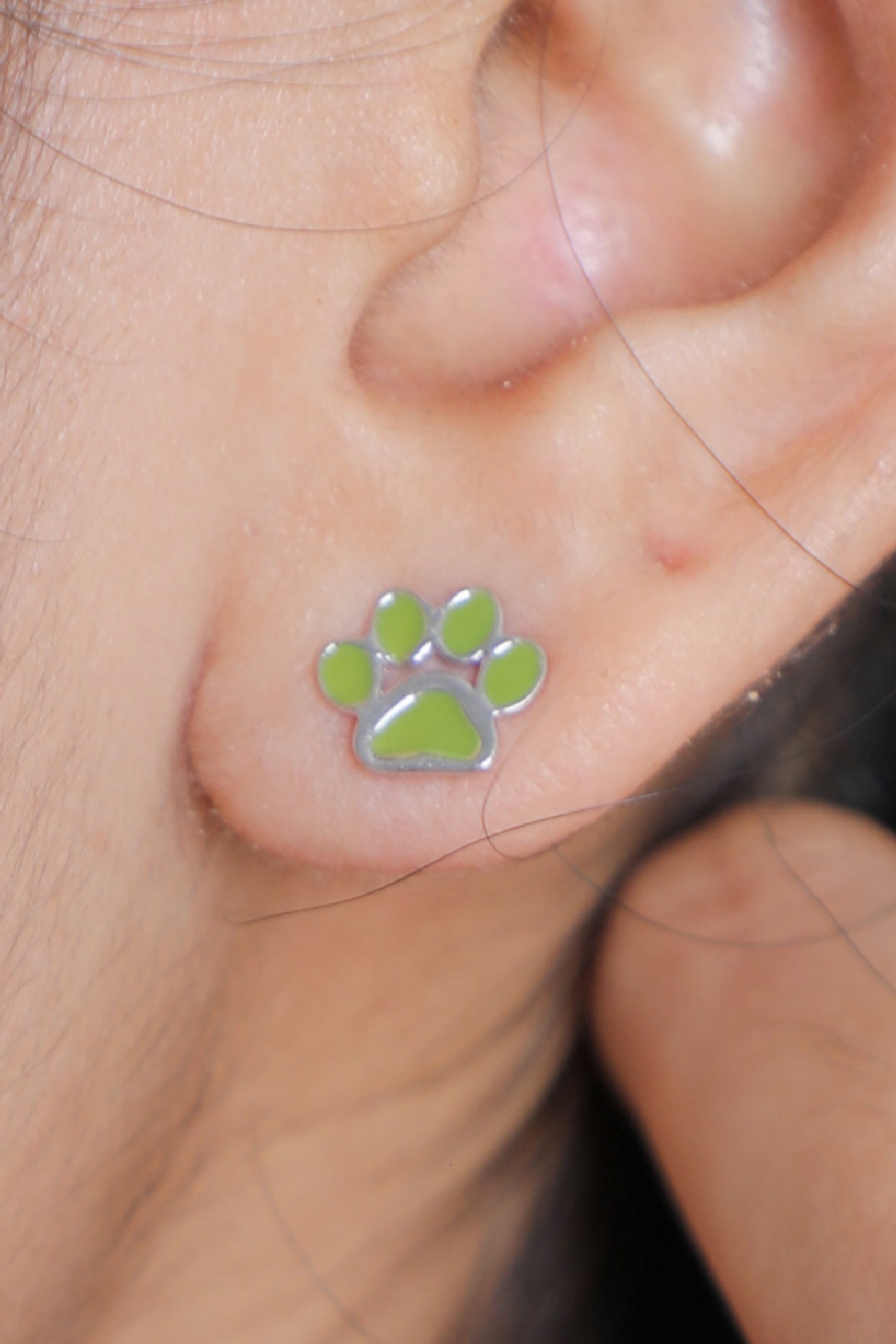 Wild Earrings - Green Paw