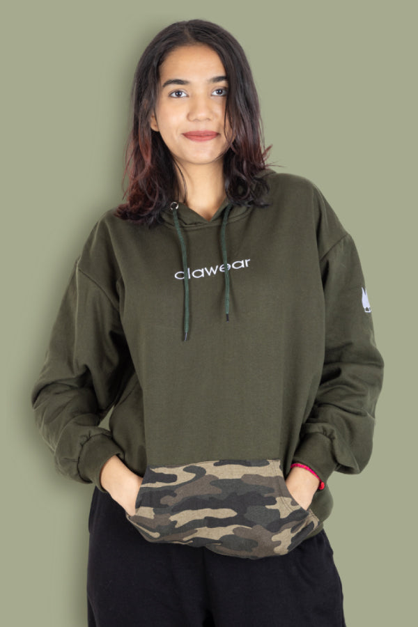 Himalayan Unisex Hoodie - Olive Green