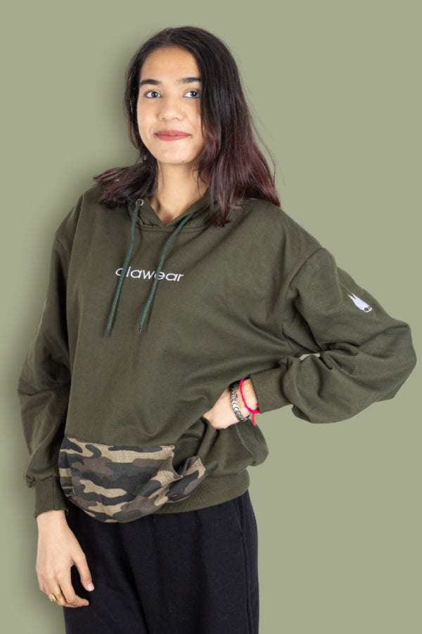 Himalayan Unisex Hoodie - Olive Green