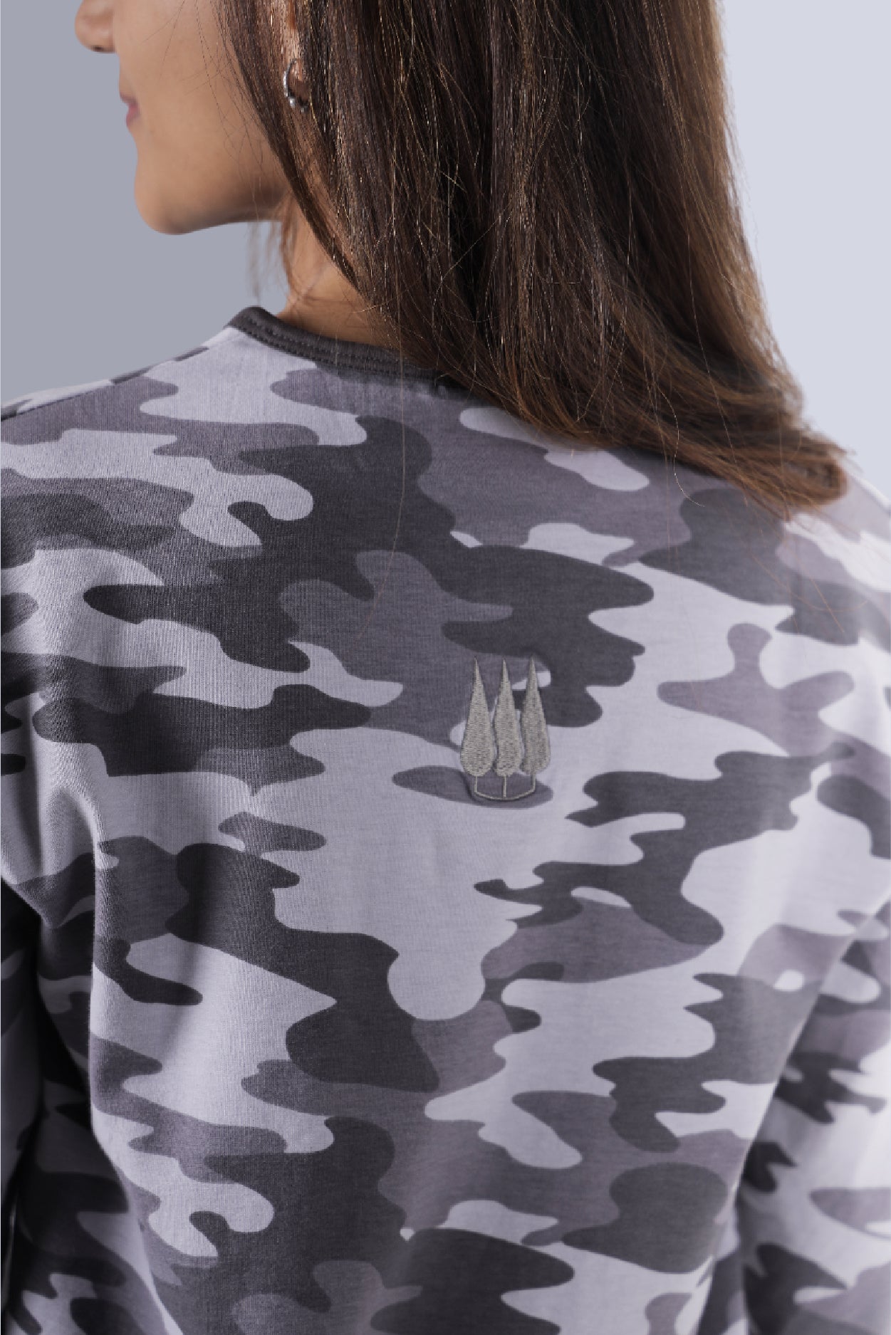 Jhalana Full Sleeves Round Neck Tshirt - Black Camo
