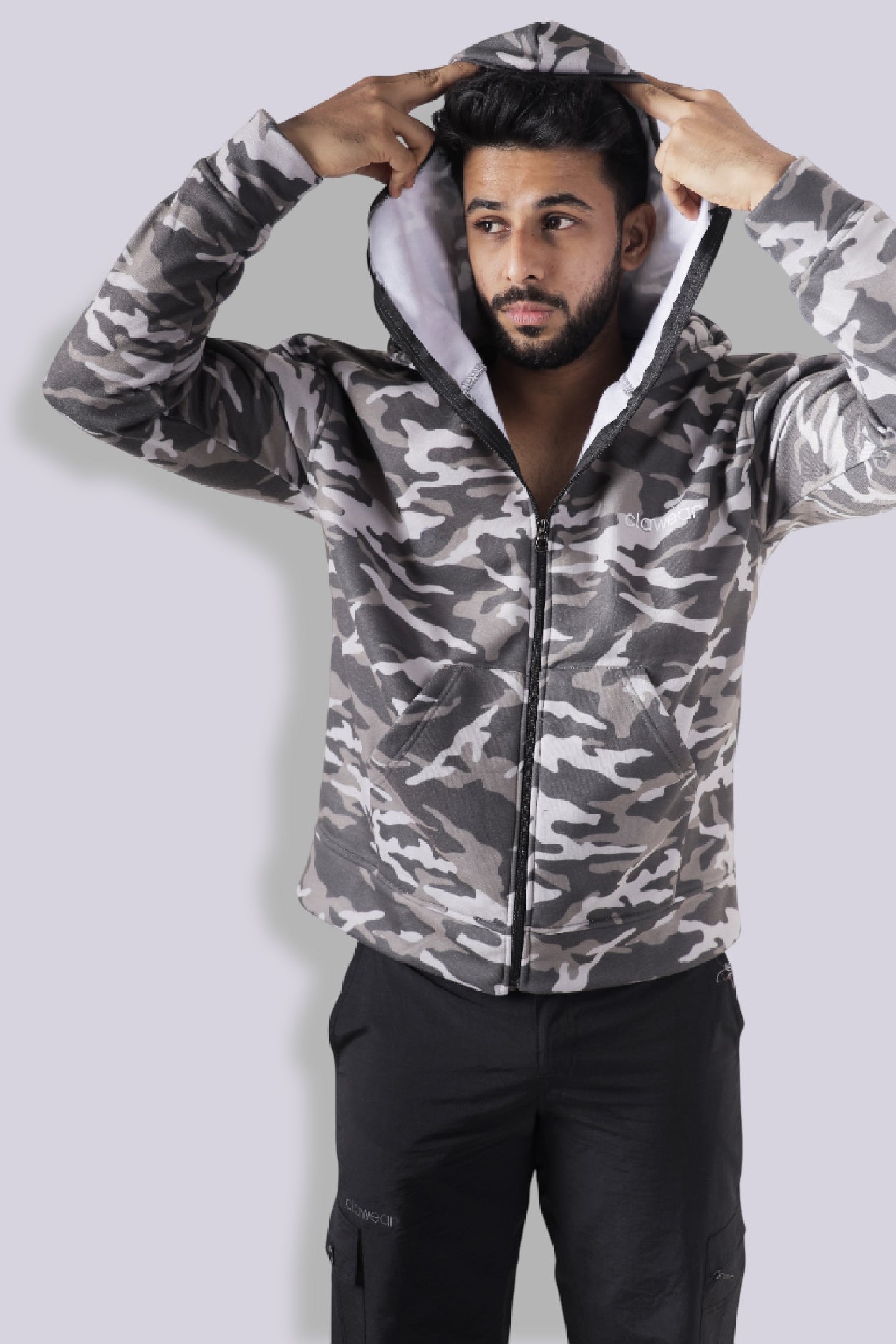 K2 Double Hooded Jacket - Green Camo